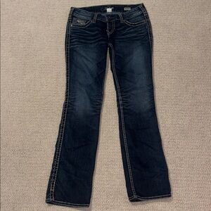 Silver Jeans Mckenzie Slim Bootcut Low Rise Denim Blue Jeans Size 30x32